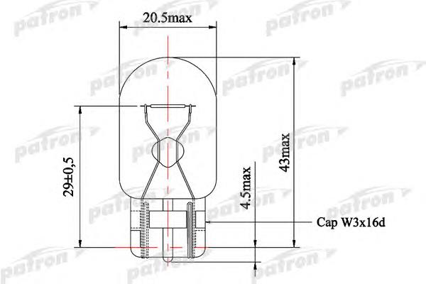 PLW21W Patron lâmpada