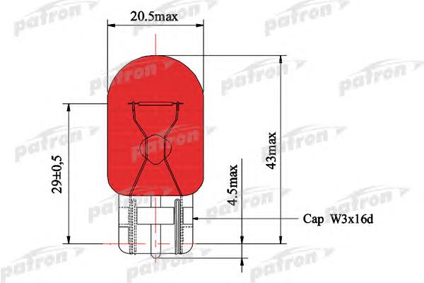 PLWY21W Patron lâmpada