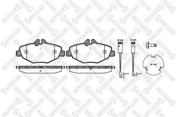 Колодки Stellox 1001002SX цена, от 24.63 USD