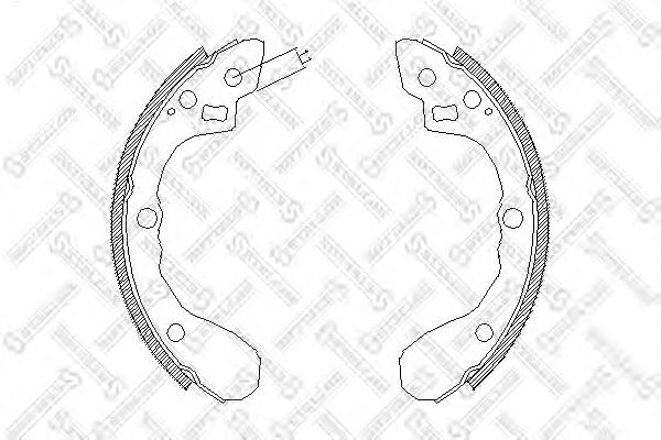 Купить PLB006 Parts-Mall Задние барабанные тормозные колодки