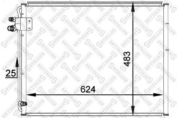 1045009SX Stellox radiador de aparelho de ar condicionado