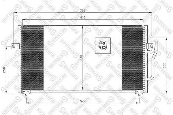 1045016SX Stellox radiador de aparelho de ar condicionado