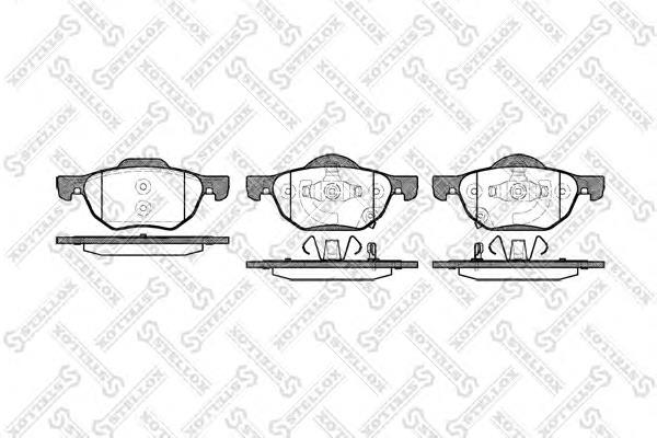 1079002-SX Stellox sapatas do freio dianteiras de disco