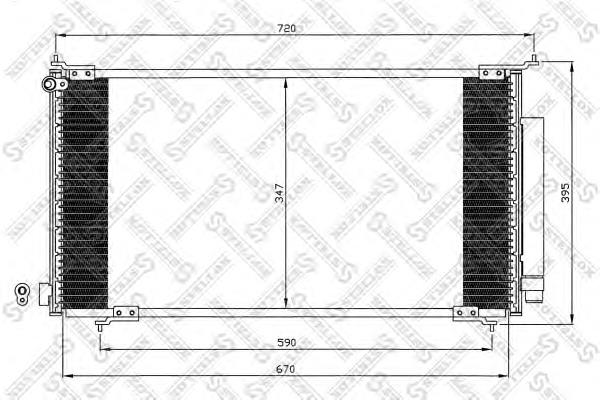 1045096SX Stellox radiador de aparelho de ar condicionado