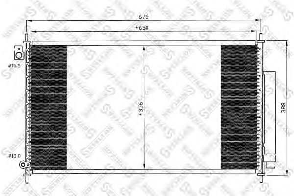 1045061SX Stellox radiador de aparelho de ar condicionado