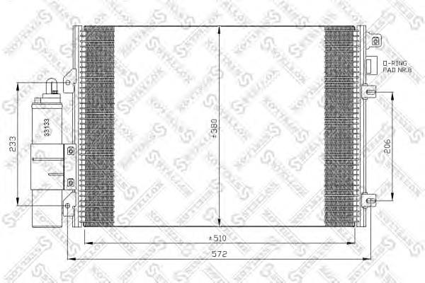 Конденсатор кондиционера Stellox 1045044SX цена, от 76.25 USD