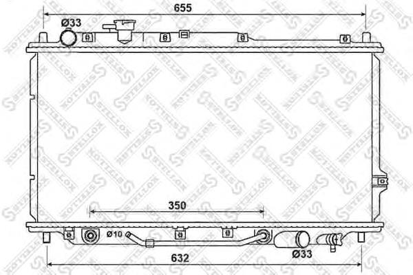 10-25135-SX Stellox radiador de esfriamento de motor