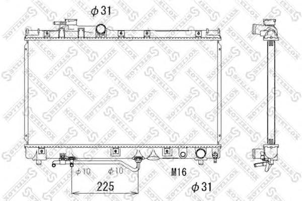 Радиатор охлаждения двигателя Stellox 1025150SX цена, от 91.83 USD