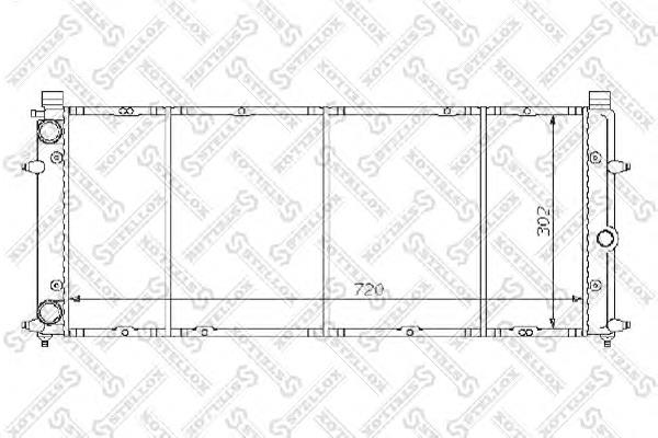 1025127SX Stellox radiador de esfriamento de motor