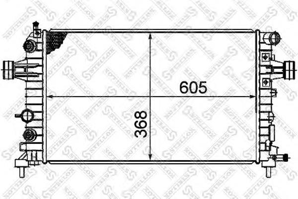 1025174SX Stellox radiador de esfriamento de motor