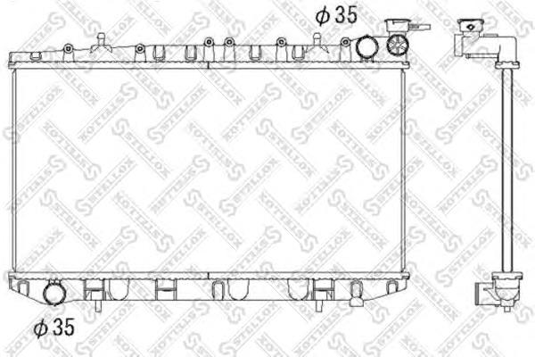 10-25045-SX Stellox radiador de esfriamento de motor