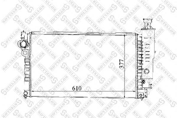 1025036SX Stellox radiador de esfriamento de motor