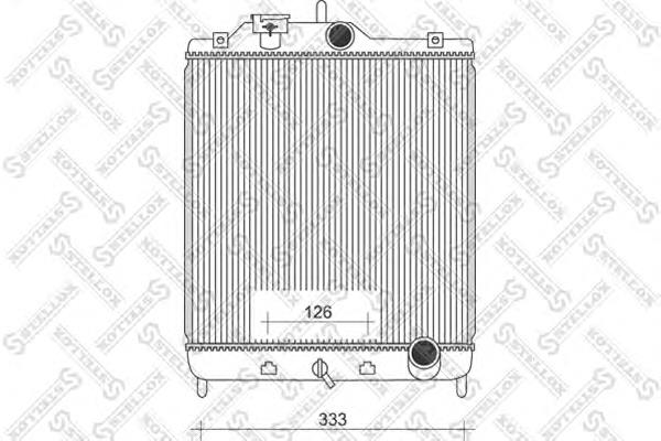 1025089SX Stellox radiador de esfriamento de motor