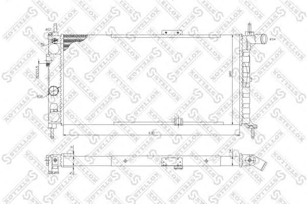 Радиатор 1025100SX Stellox