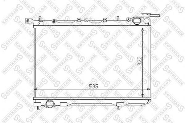 1025097SX Stellox radiador de esfriamento de motor