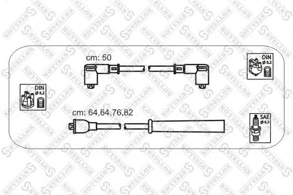 1038104SX Stellox fios de alta voltagem, kit