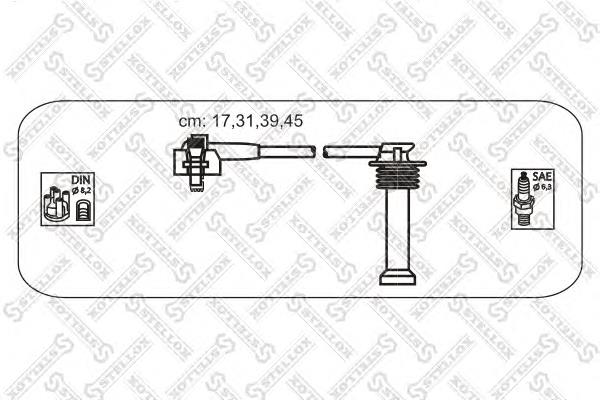 1038113SX Stellox fios de alta voltagem, kit