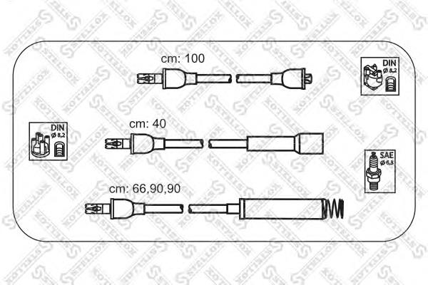 1038106SX Stellox fios de alta voltagem, kit