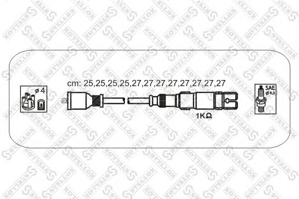 1038436SX Stellox fios de alta voltagem, kit