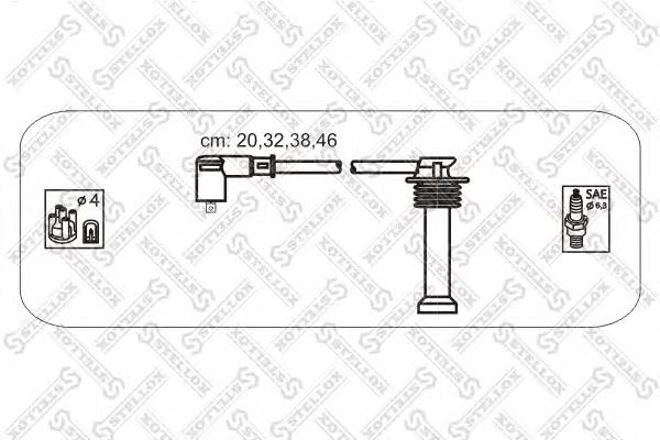 1038143SX Stellox fios de alta voltagem, kit