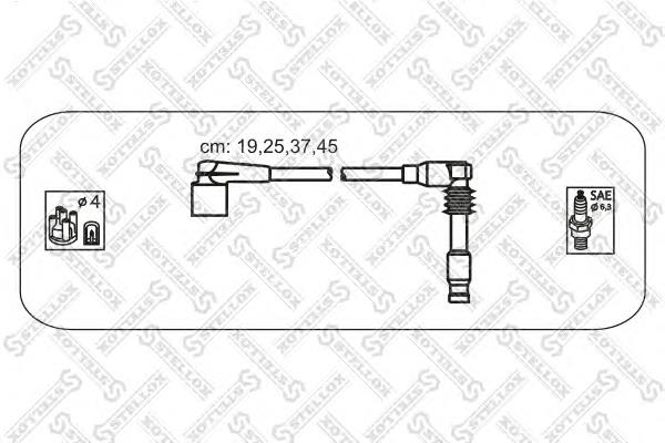 1038164SX Stellox fios de alta voltagem, kit