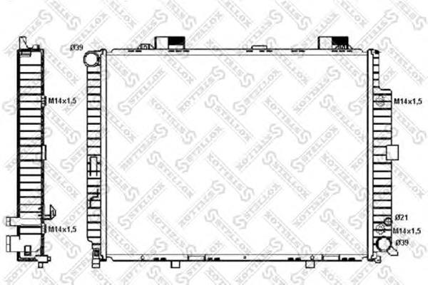 1025220SX Stellox radiador de esfriamento de motor