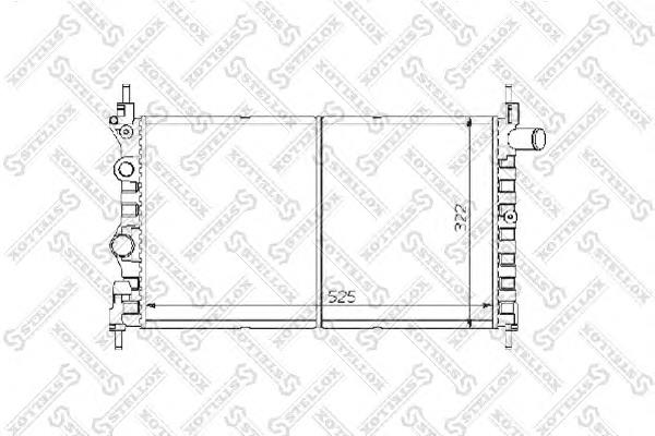 10-25223-SX Stellox radiador de esfriamento de motor