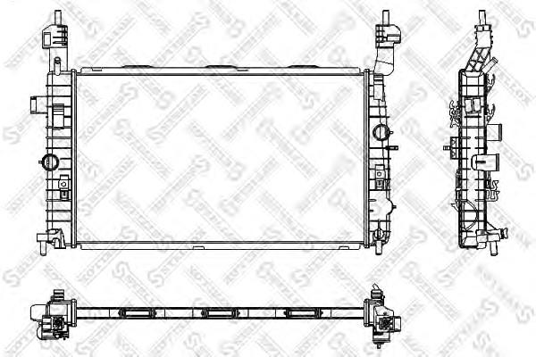 1025350SX Stellox radiador de esfriamento de motor