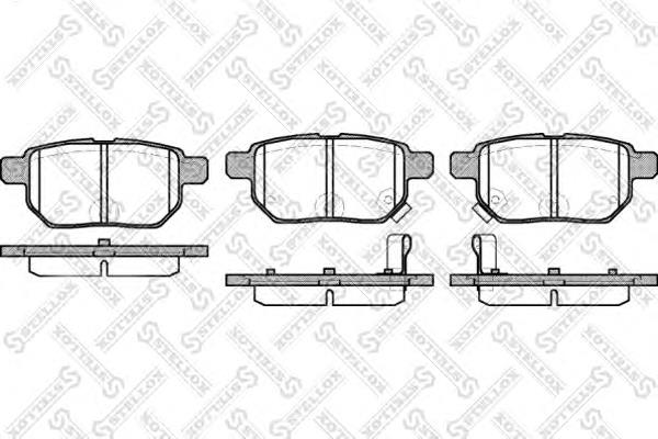 002008SX Stellox sapatas do freio traseiras de disco