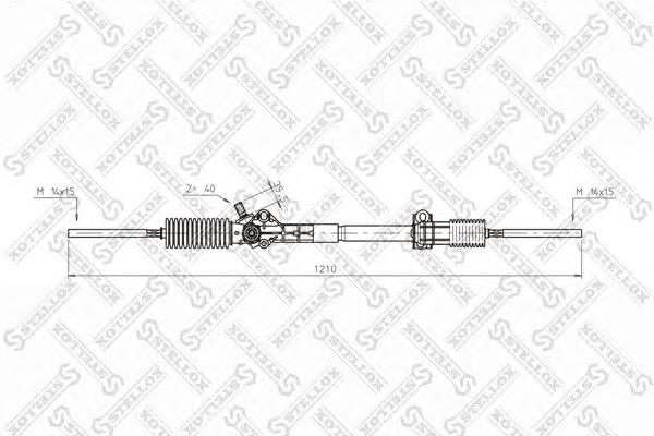 00-35006-SX Stellox cremalheira da direção