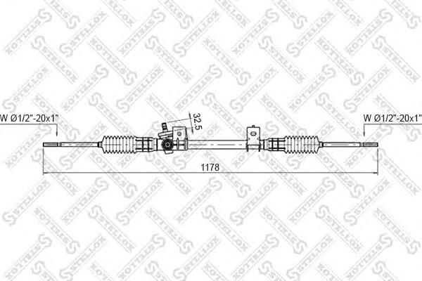 00-35030-SX Stellox cremalheira da direção