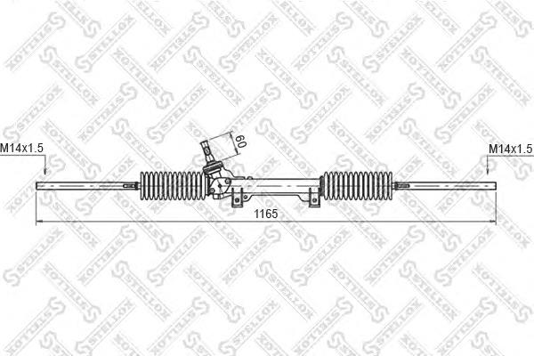 00-35046-SX Stellox cremalheira da direção