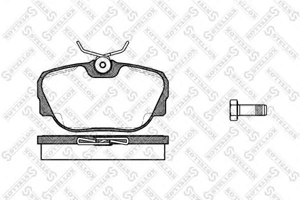 307000-SX Stellox sapatas do freio dianteiras de disco