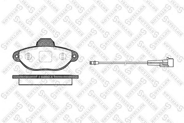 425001BSX Stellox sapatas do freio dianteiras de disco