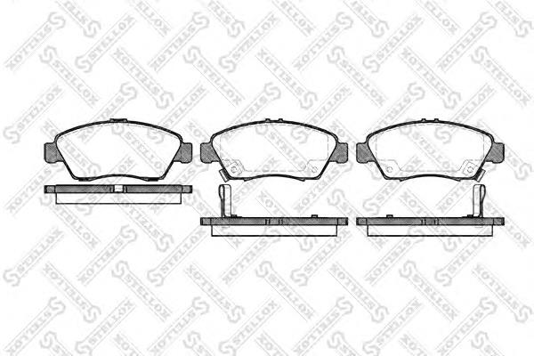 429002BSX Stellox sapatas do freio dianteiras de disco