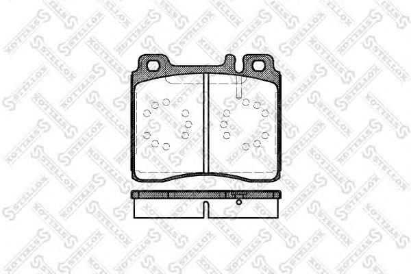 431000BSX Stellox sapatas do freio dianteiras de disco