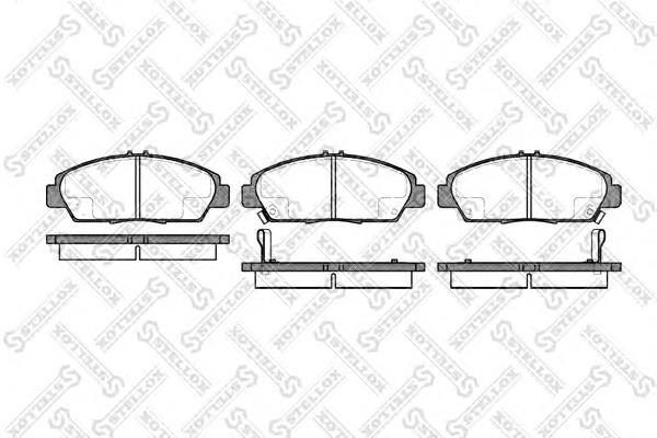 417002BSX Stellox sapatas do freio dianteiras de disco