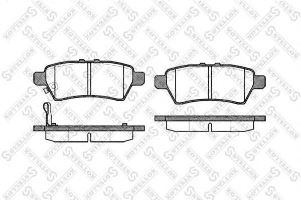 Купить 1199001SX Stellox Колодки тормозные задние, дисковые