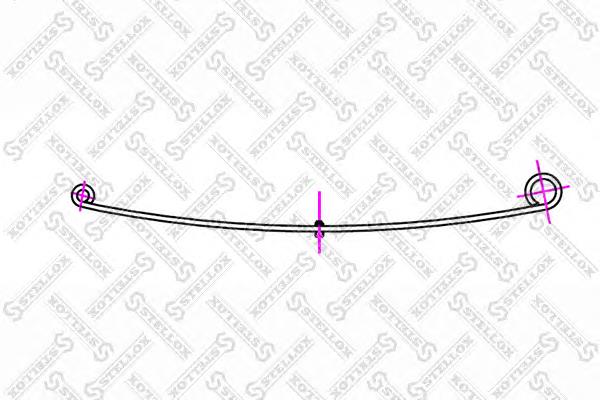 1200002SX Stellox suspensão de lâminas dianteira