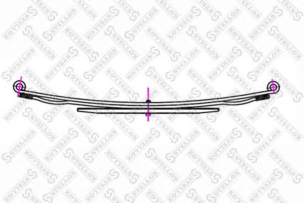 1200010SX Stellox suspensão de lâminas traseiro