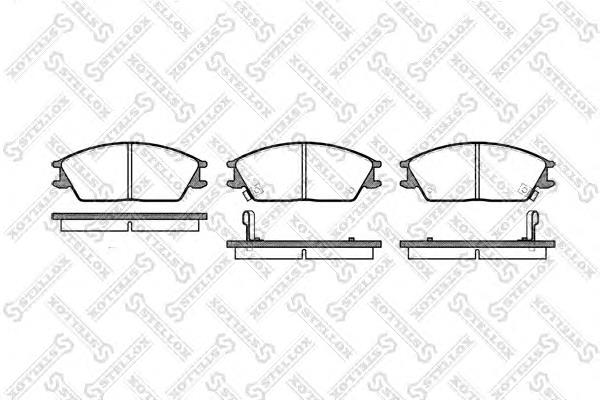 235002SX Stellox sapatas do freio dianteiras de disco