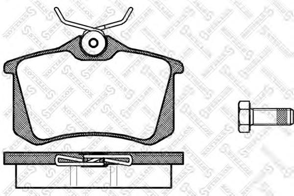Купить 274000BSX Stellox Колодки тормозные задние, дисковые