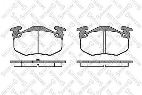 155050-SX Stellox sapatas do freio traseiras de disco