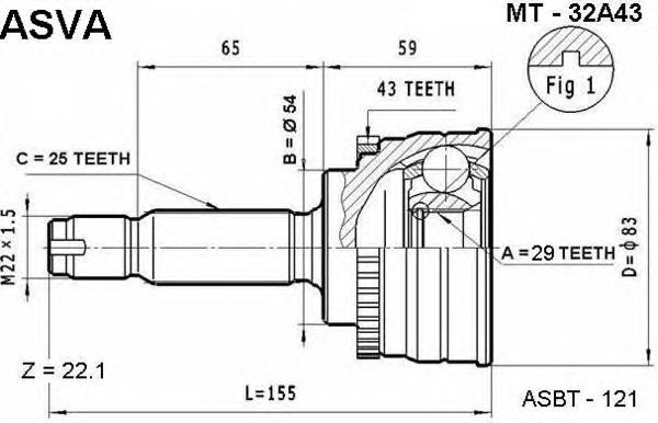  MT32A43 Asva