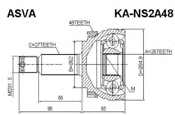KANS2A48 Asva Наружная граната