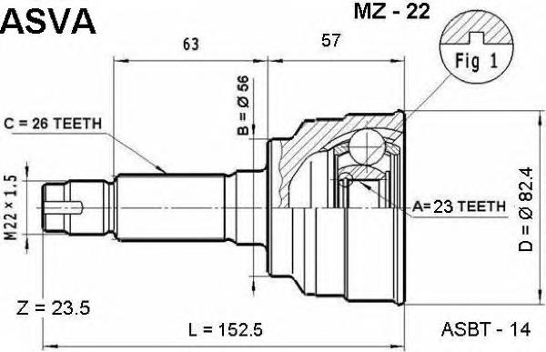 MZ22 Asva Наружная граната