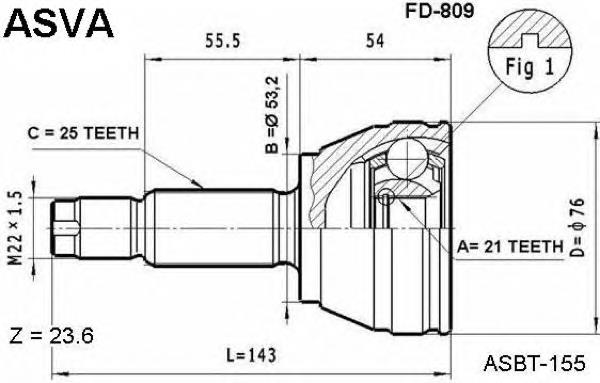 FD809 Asva Наружная граната