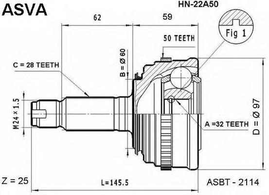 44014SV4950 Honda junta homocinética externa dianteira