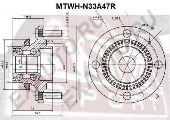 MI-WB-11931 Moog cubo traseiro