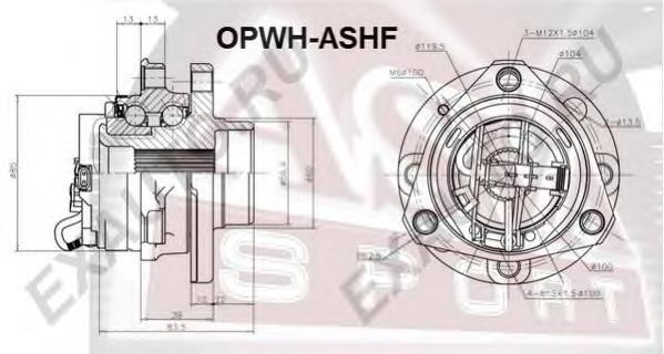 Ступица передняя OPWHASHF Asva